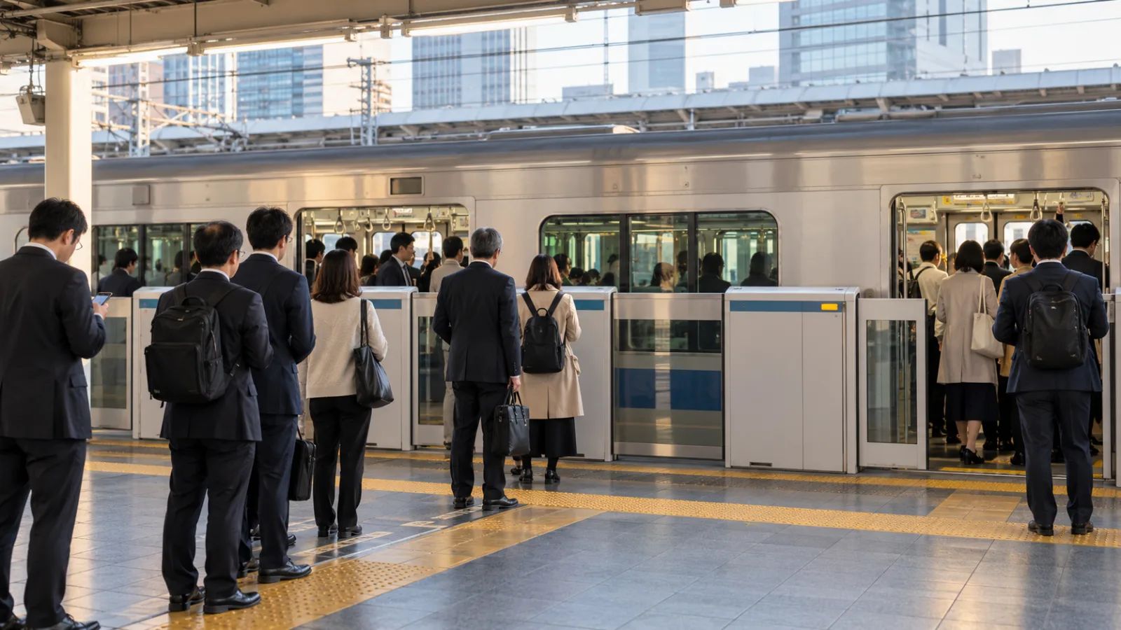 “Tokyo morning commute station for corporate relocation”.