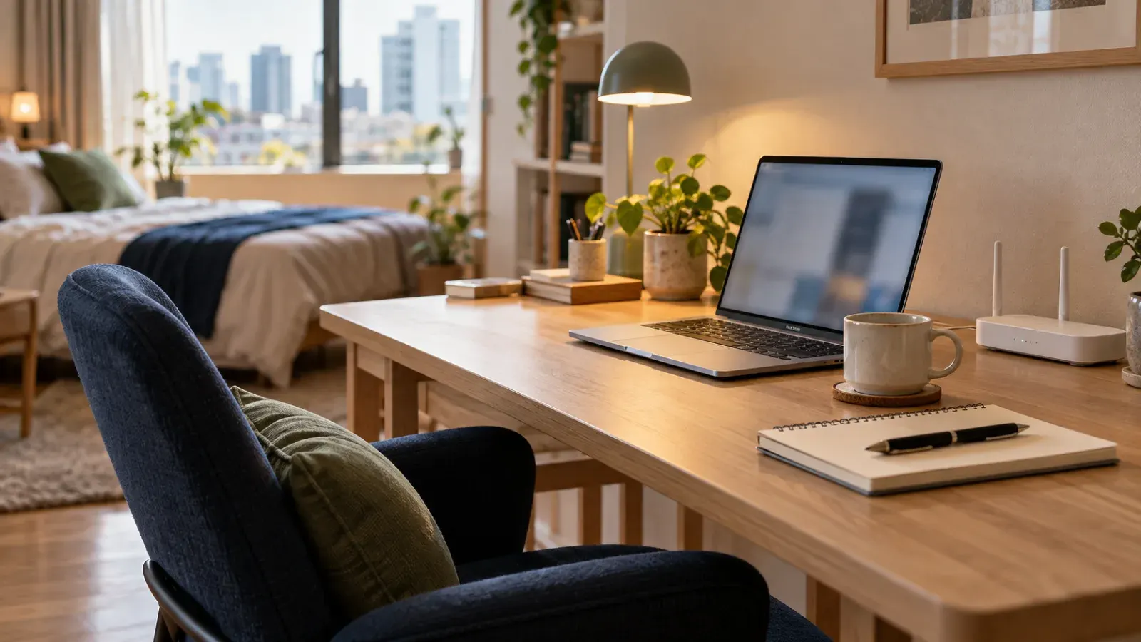 “도쿄 장기체류 숙소 workspace와 Wi-Fi”.