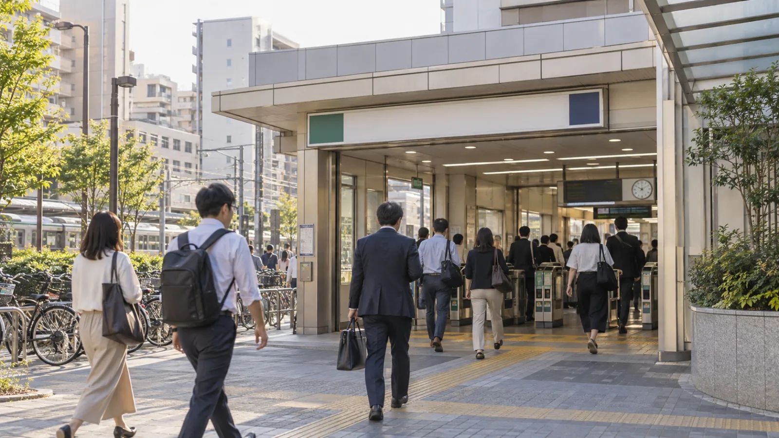 “도쿄 corporate relocation 아침 출퇴근”.