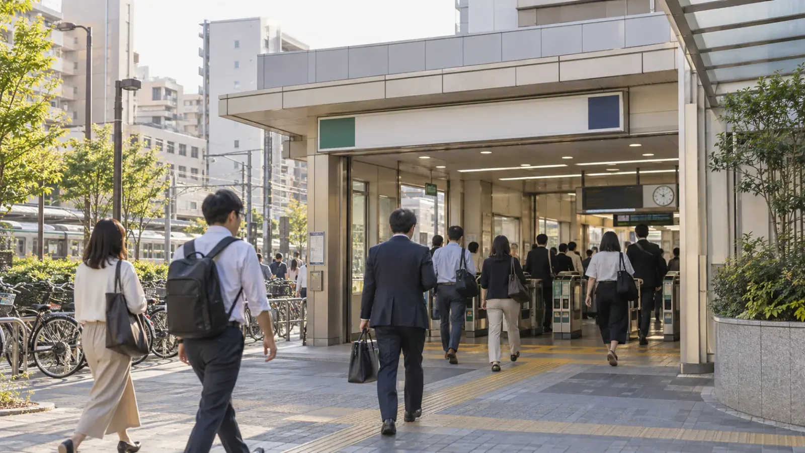 “도쿄 corporate relocation 아침 출퇴근”.
