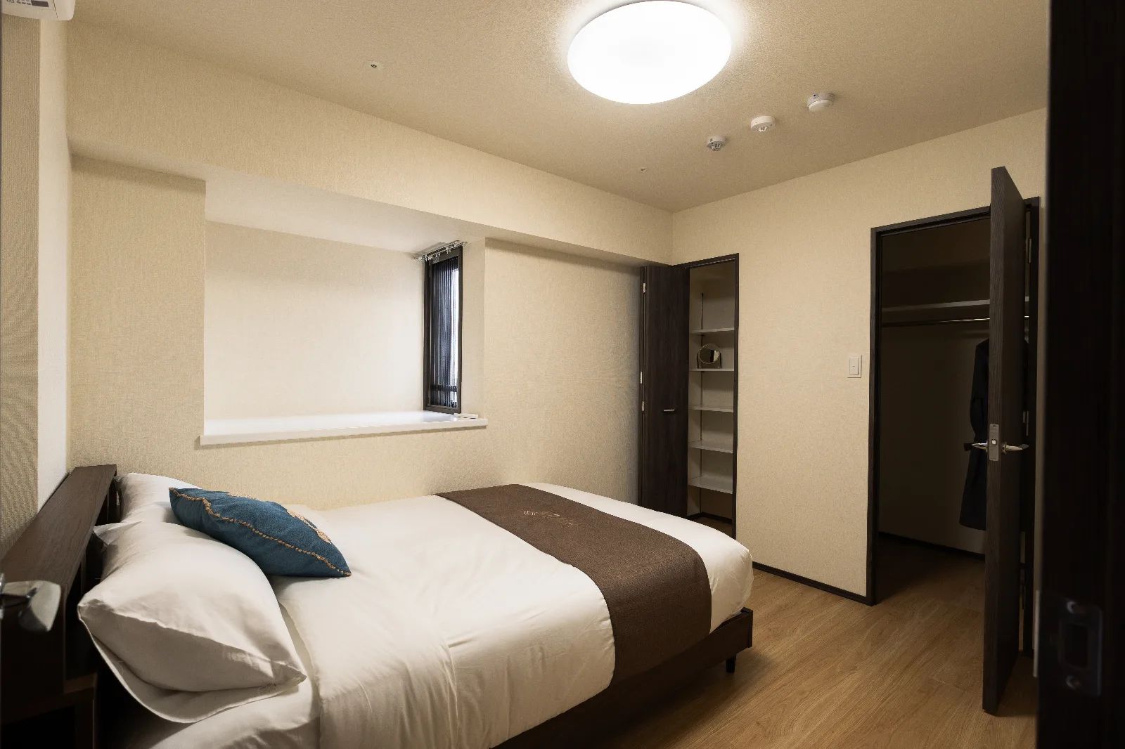 Laptop workspace in a Tokyo furnished apartment for remote work and a longer stay