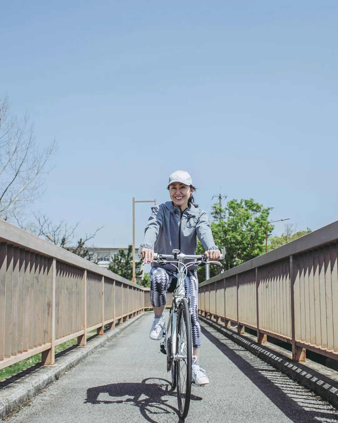 A bike-share port map on a phone before starting a bicycle ride in Tokyo.