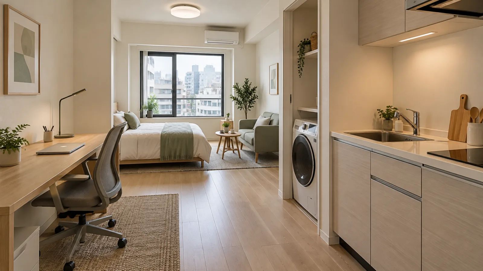 “도쿄 주재원용 move-in ready corporate apartment”.
