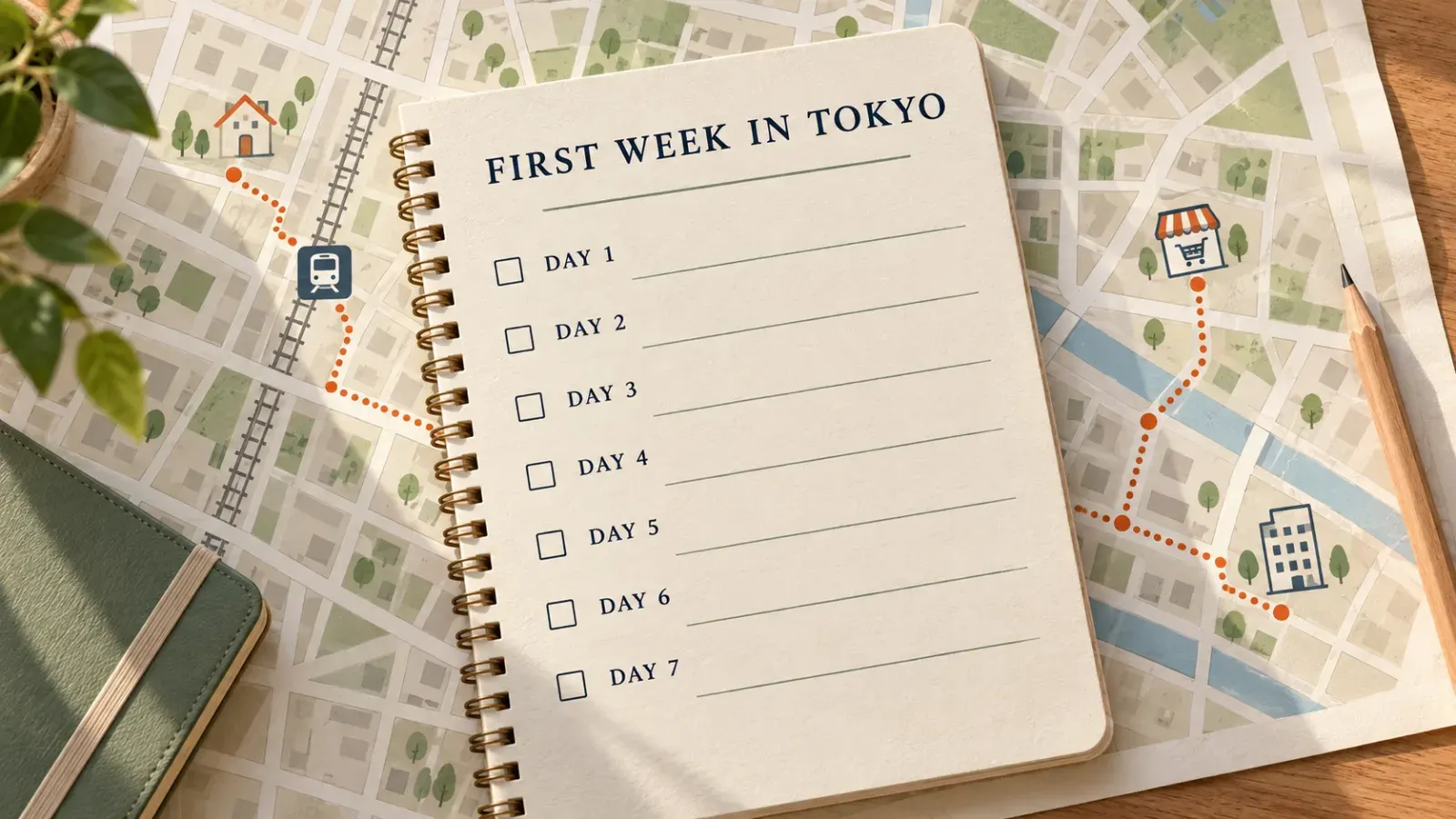 “First week in Tokyo after corporate relocation”.