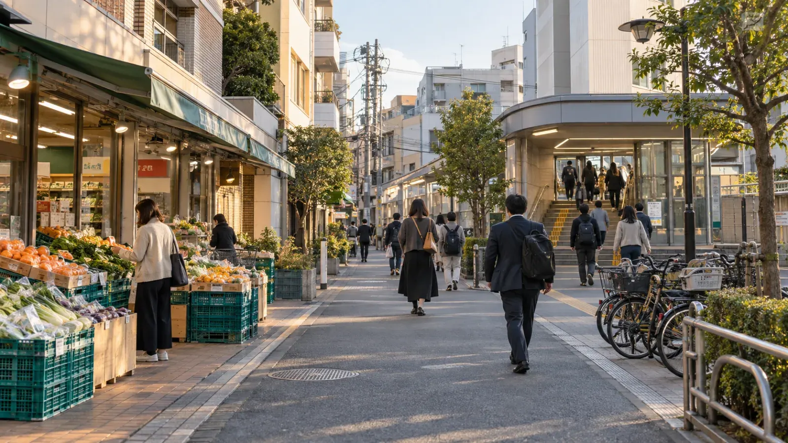 “Tokyo station and daily-life amenities for an assignee”.