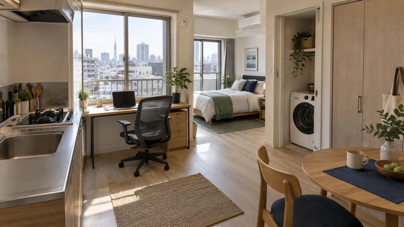 “Move-in ready corporate apartment in Tokyo”.