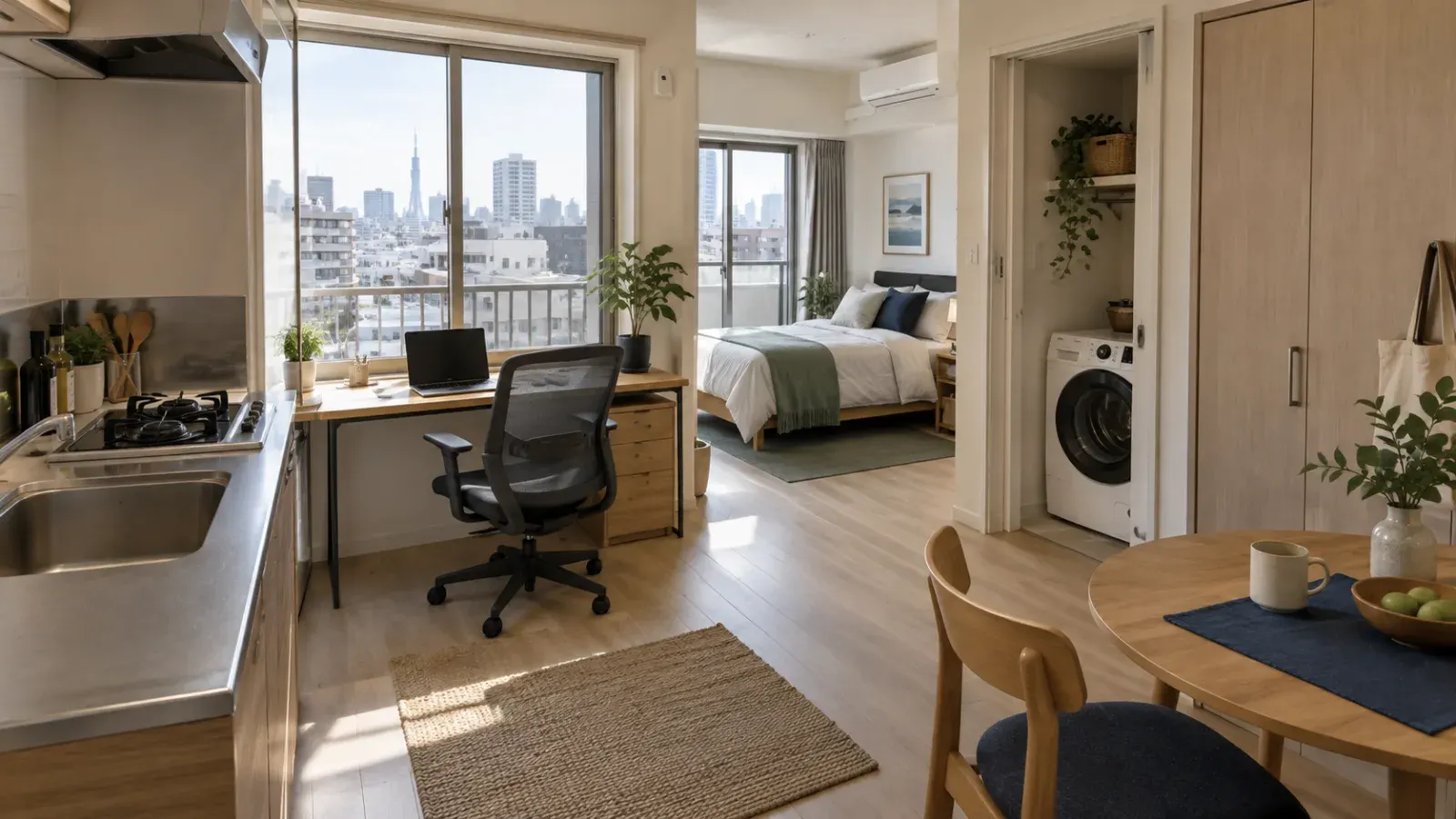 “Move-in ready corporate apartment in Tokyo”.