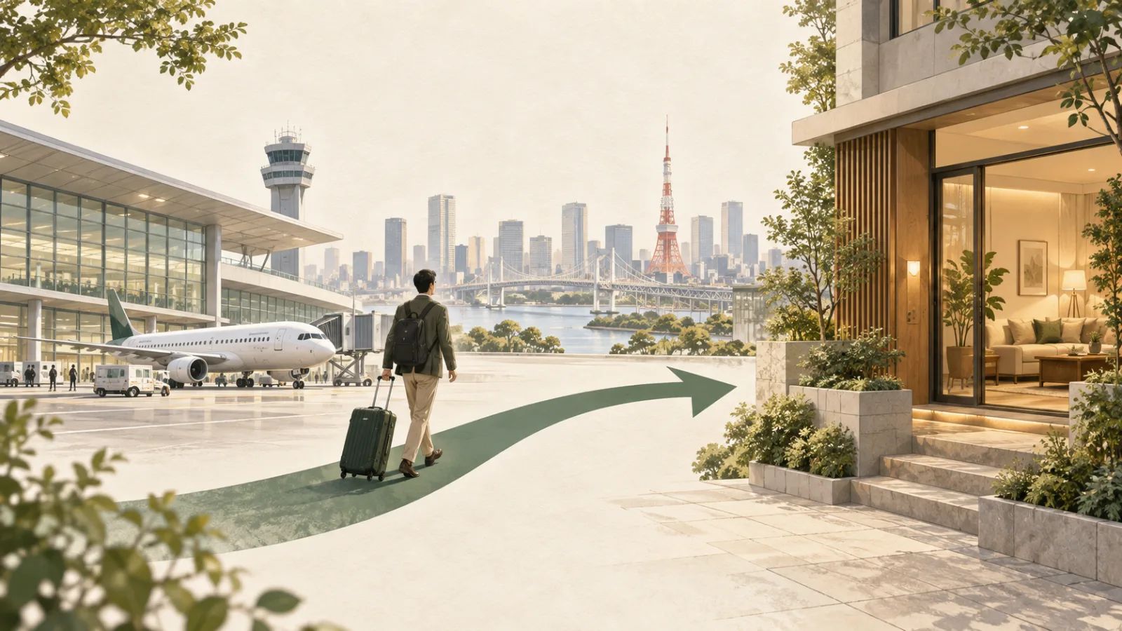 “Airport to move-in plan for a Tokyo assignee”
