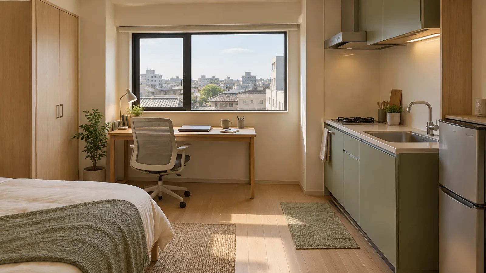 “Long-stay furnished room for a new hire in Tokyo”