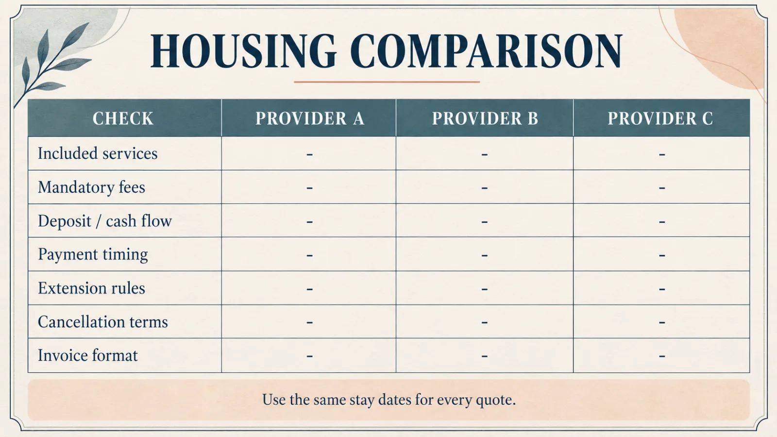 “Corporate housing procurement comparison Tokyo”.