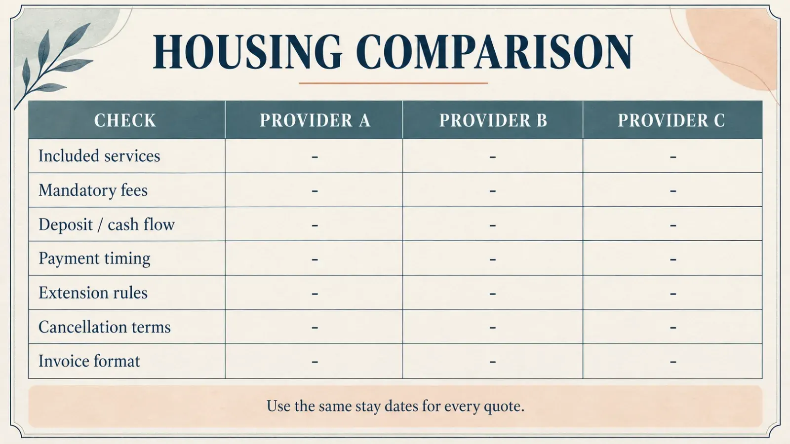 “Corporate housing procurement comparison Tokyo”.